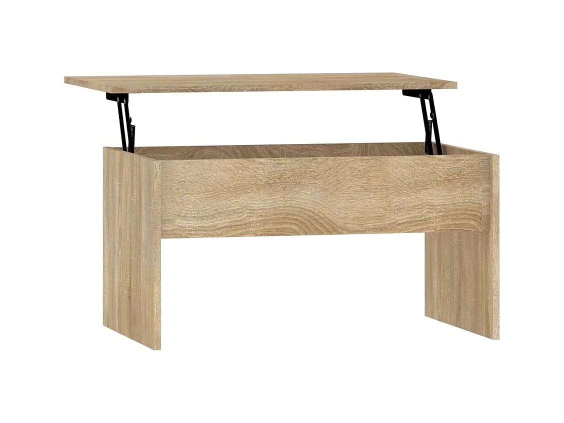 Table basse salon-Table d'appoint chêne sonoma 80x50,5x41,5 cm bois d'ingénierie SHL39005