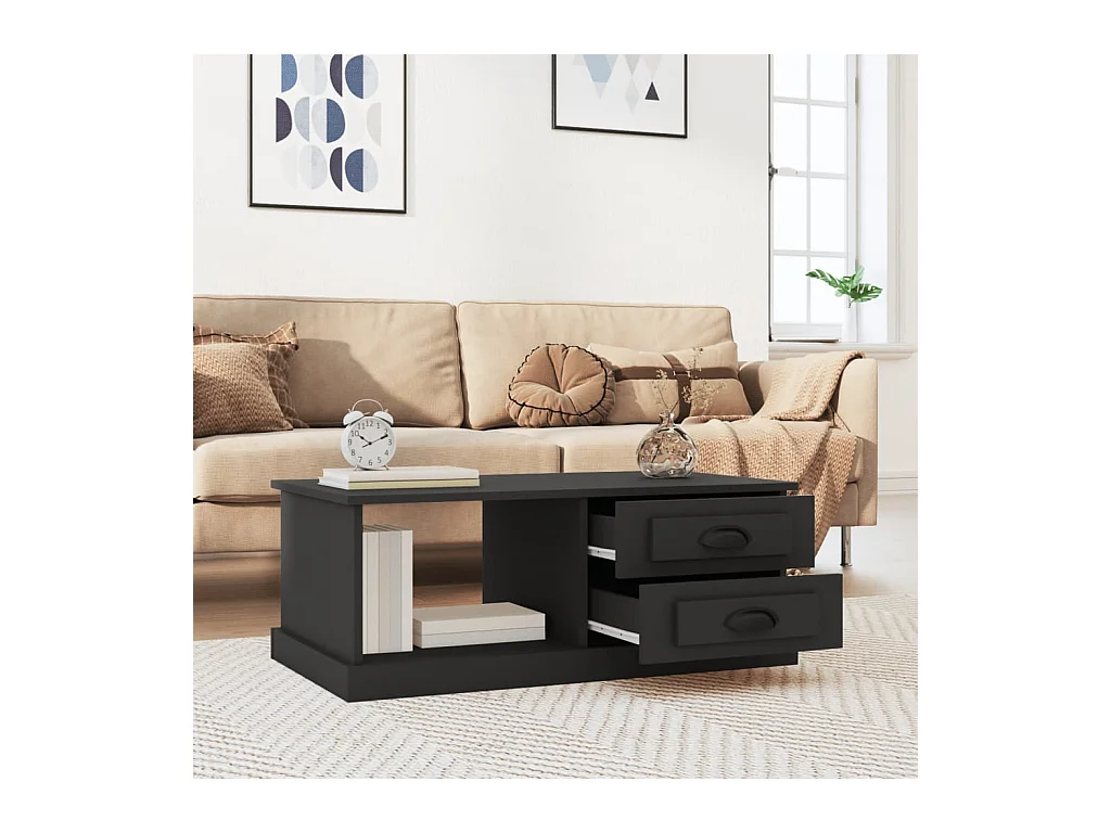 Mesa de centro | Mesa auxiliar madera contrachapada gris Sonoma 90x50x40 cm SHL2455