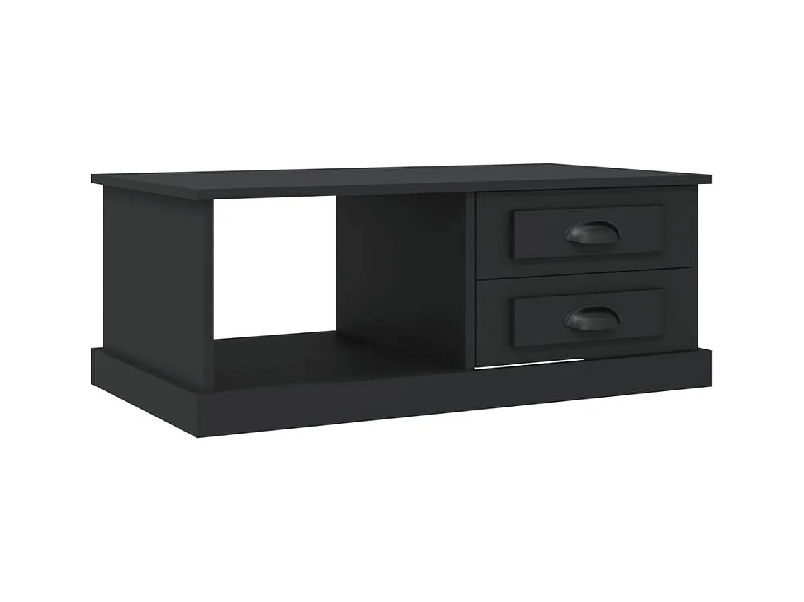 Table basse salon-Table d'appoint Noir 90x50x35 cm Bois d'ingénierie SHL84811