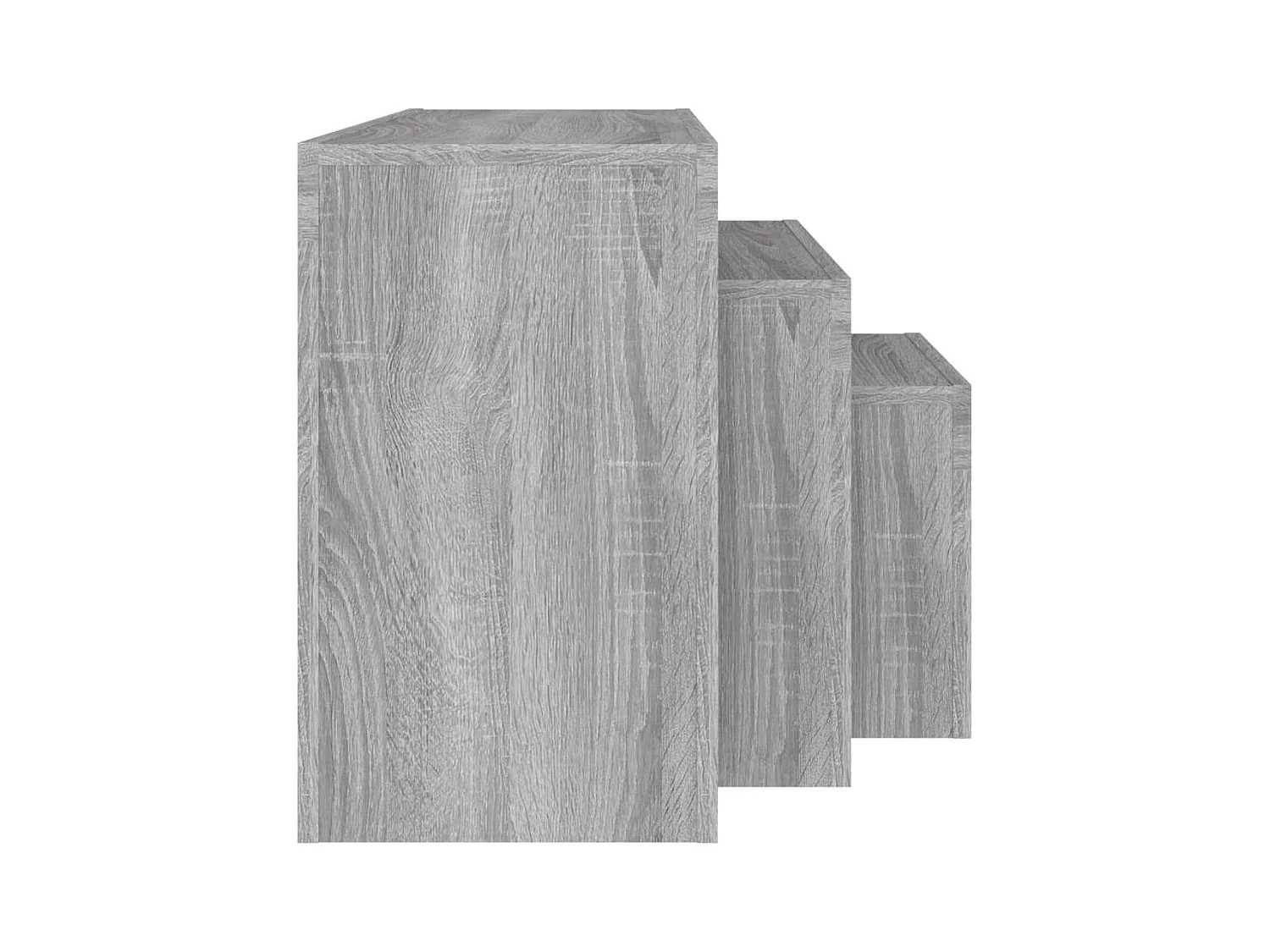 Tables basses gigognes 3 pièces sonoma gris bois d'ingénierie SHL56053