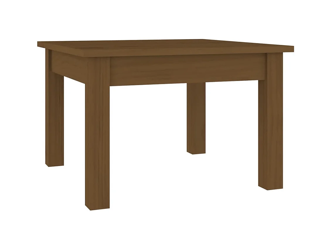 Table basse salon-Table d'appoint Marron miel 45x45x30 cm Bois massif de pin SHL21083