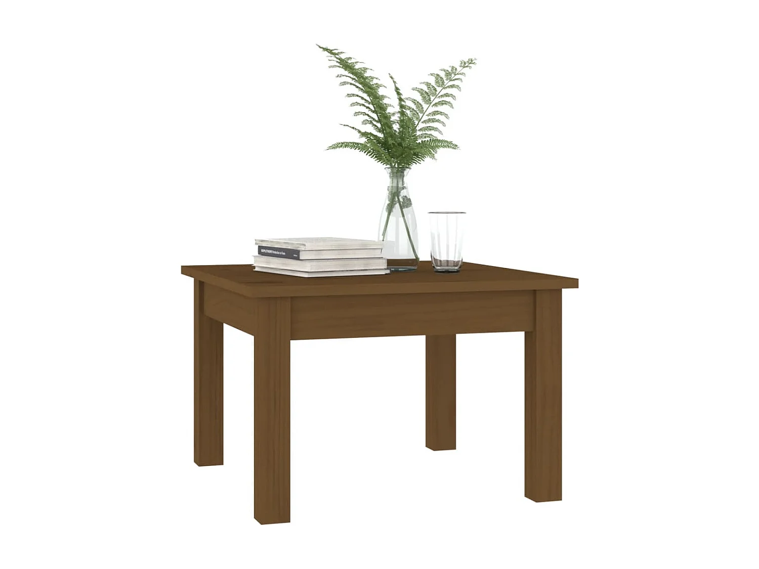 Couchtisch-Sofatisch-Beistelltische Honigbraun 45x45x30 cm Massivholz Kiefer SHL81551