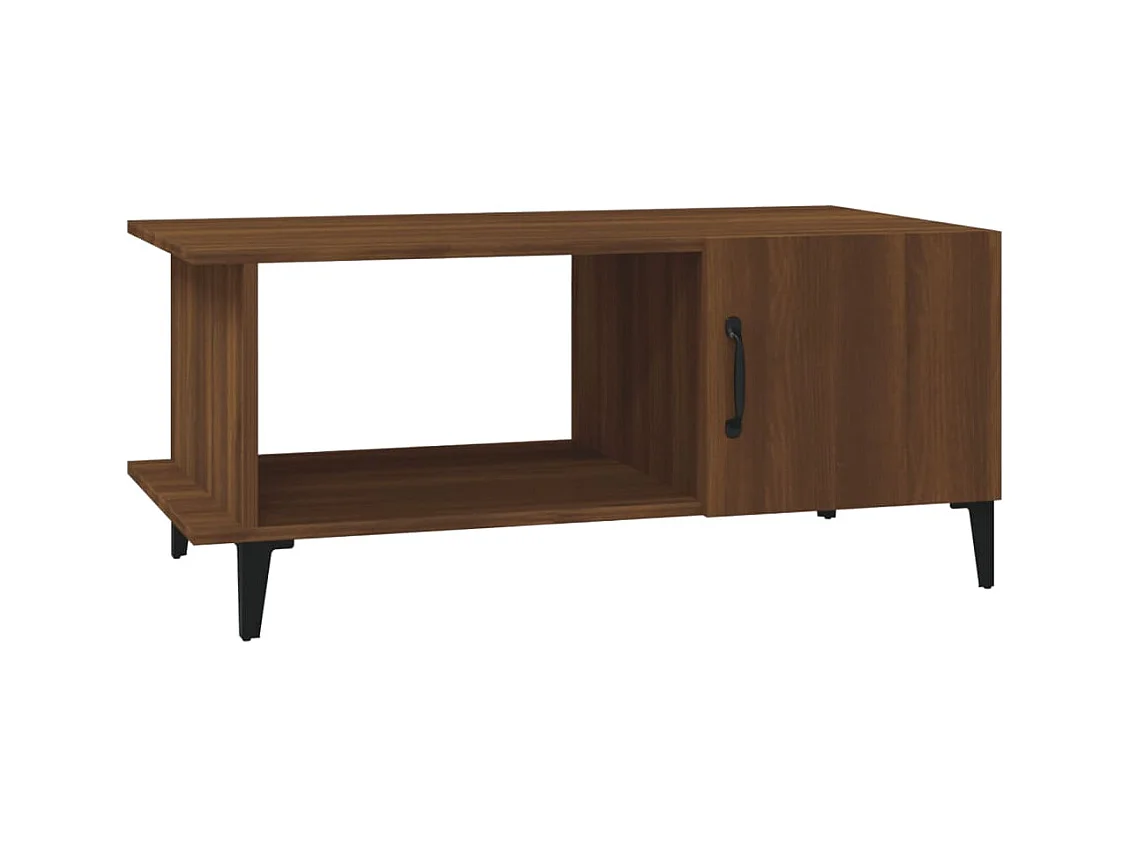 Mesa de centro | Mesa auxiliar madera contrachapada negro 90x44,5x45 cm SHL1263