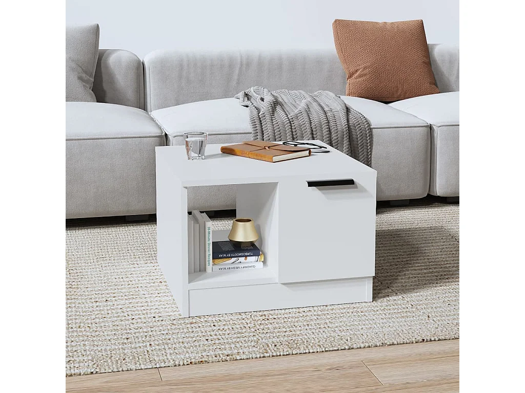 Mesa de centro | Mesa auxiliar de madera maciza de pino Ø52,5x45 cm SHL96933