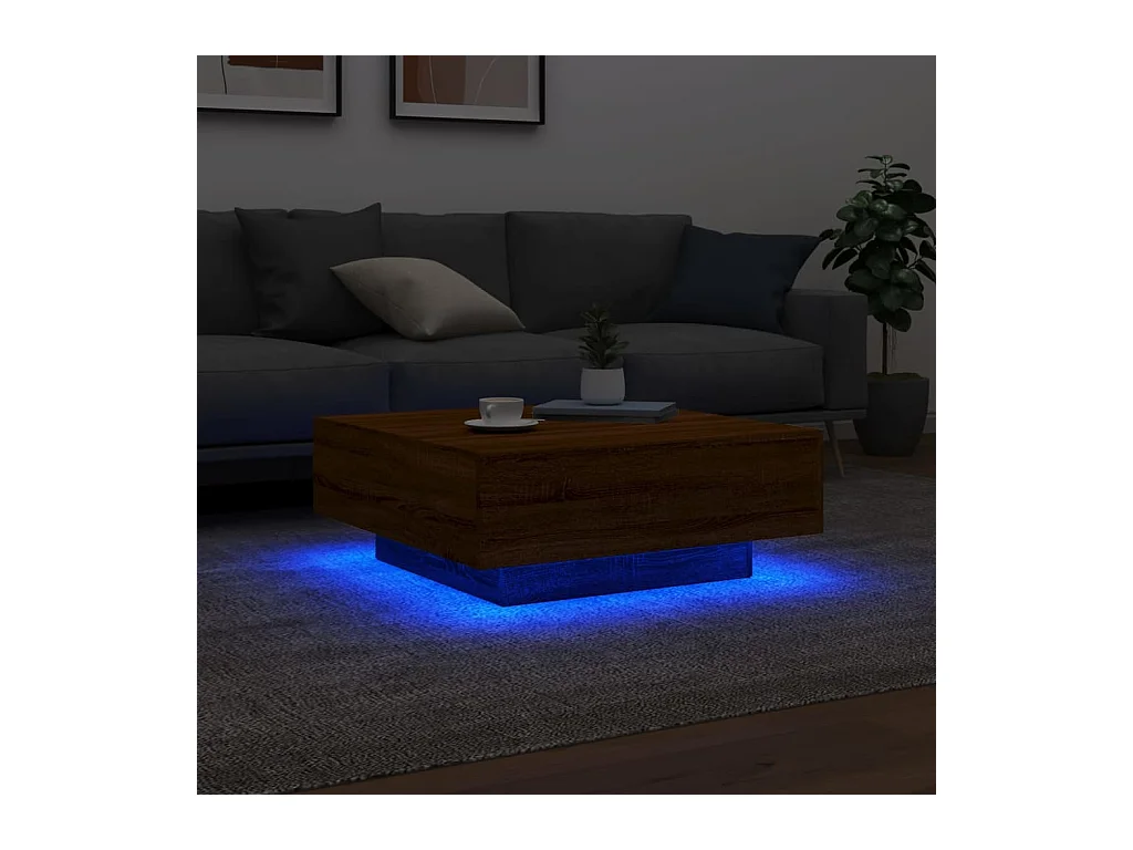 Mesa de centro-Mesa auxiliar de madera de mango rugosa Ø68x43 cm SHL24601