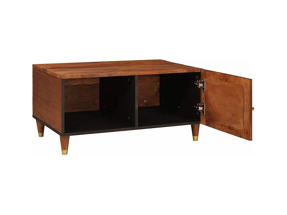 Table basse salon-Table d'appoint avec étagère Marron 80x50x40 cm SHL39560