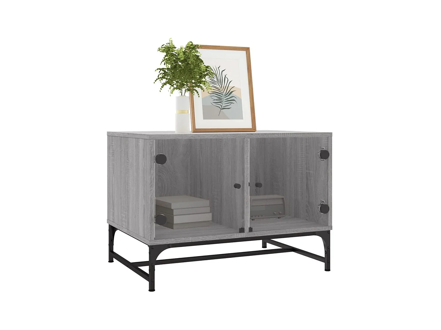 Mesa de centro-Mesa auxiliar de bambú 45x45x45 cm SHL4831