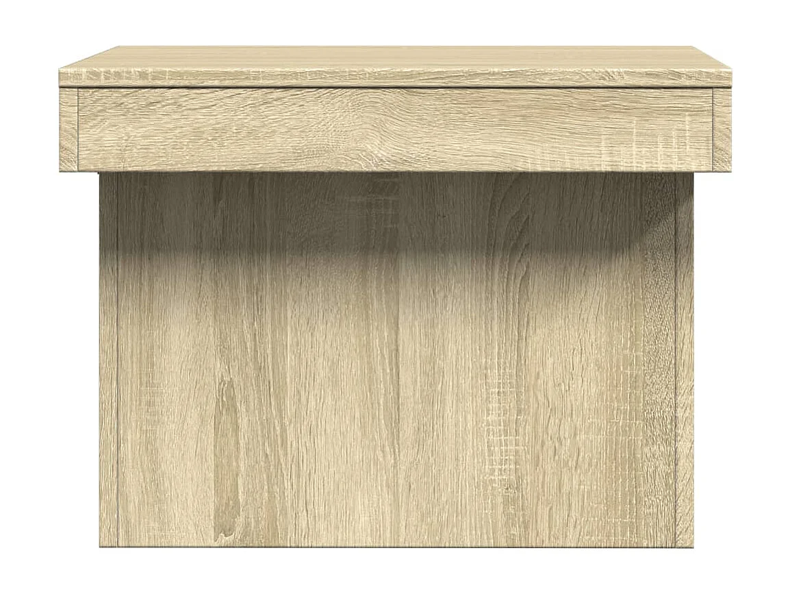 Mesa de centro-Mesa auxiliar de madera maciza de pino negro 90x49x40,5 cm SHL1979