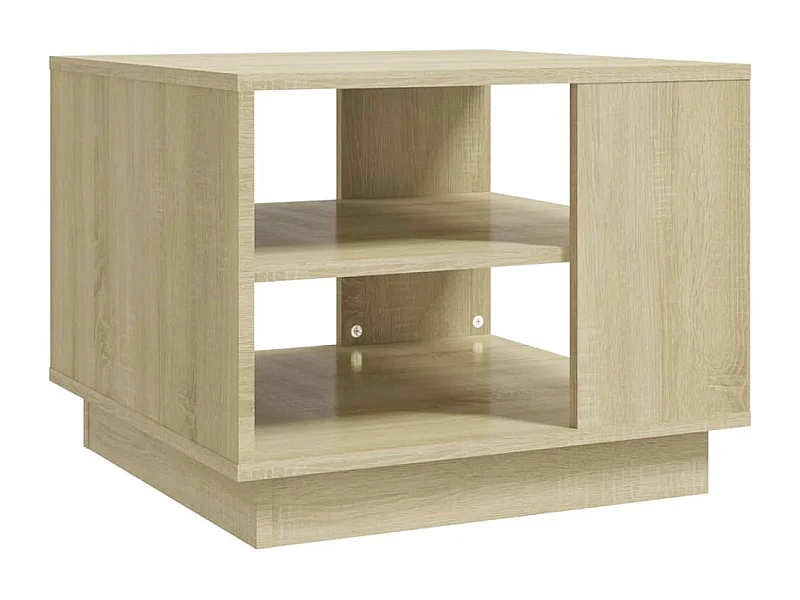 Mesa de centro | Mesa de apoio 55x55x43 cm derivados de madeira carvalho sonoma