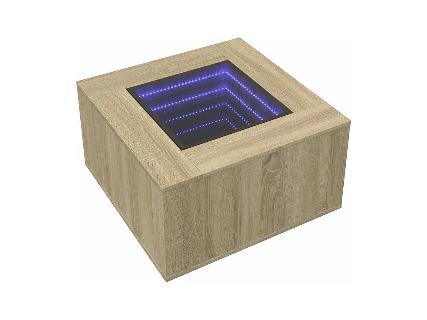 Mesa de centro-Mesa auxiliar madera contrachapada roble Sonoma 100x50,5x35 cm SHL1853