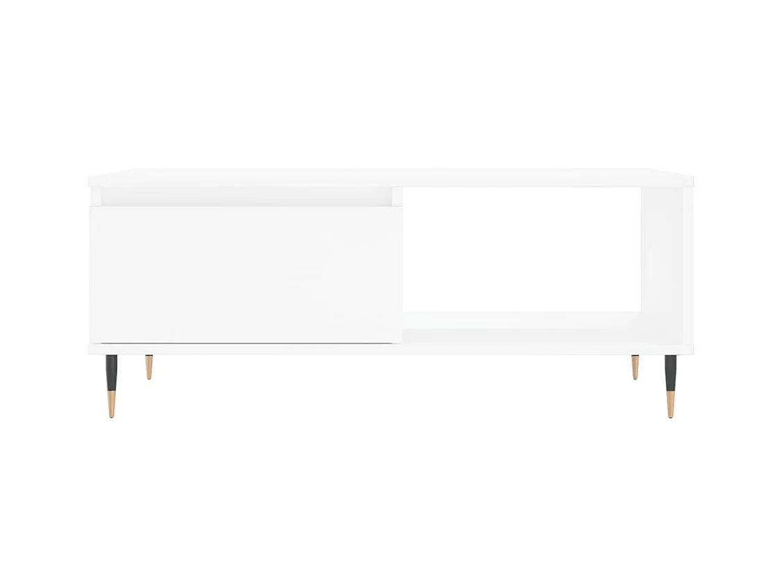 Mesa de centro | Mesa auxiliar madera ingeniería madera envejecida 90x60x31 cm SHL2834