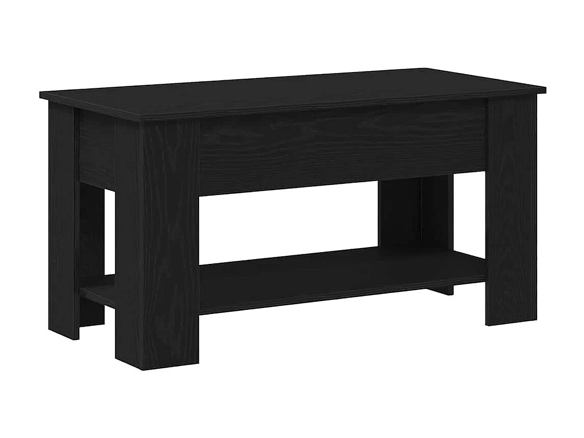 Tavolino da Salotto-Tavolino da Caffè Laterale Rovere nero 101x49x52 cm SHL38712