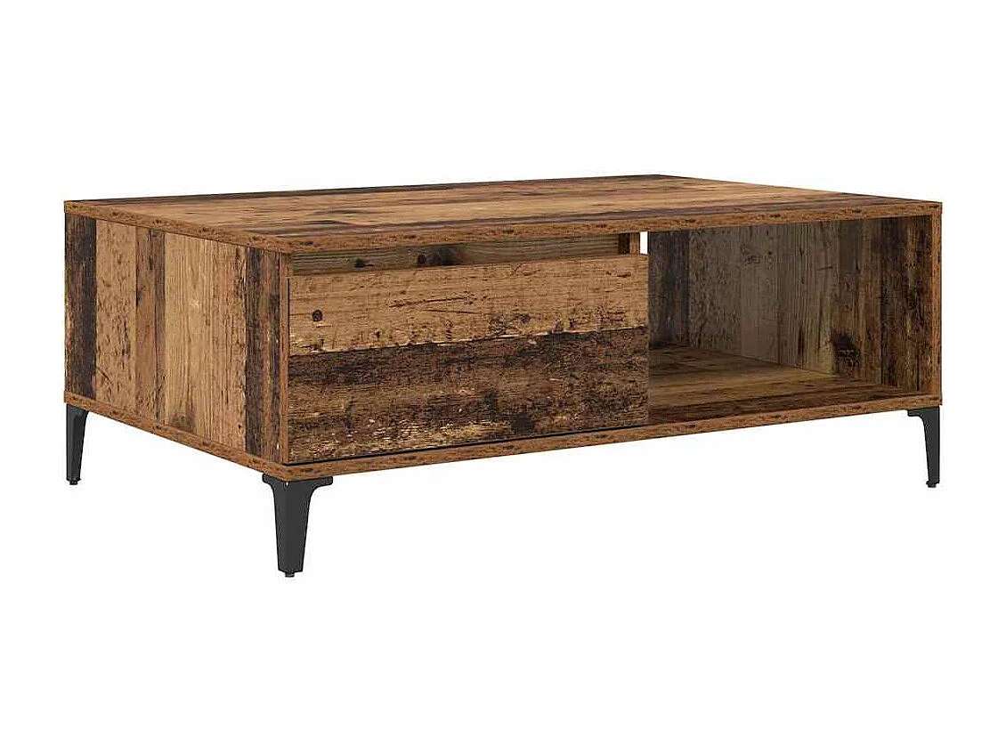 Couchtisch-Wohnzimmertisch-Beistelltische Altholz 90x60x35 cm Holzwerkstoff SHL24789