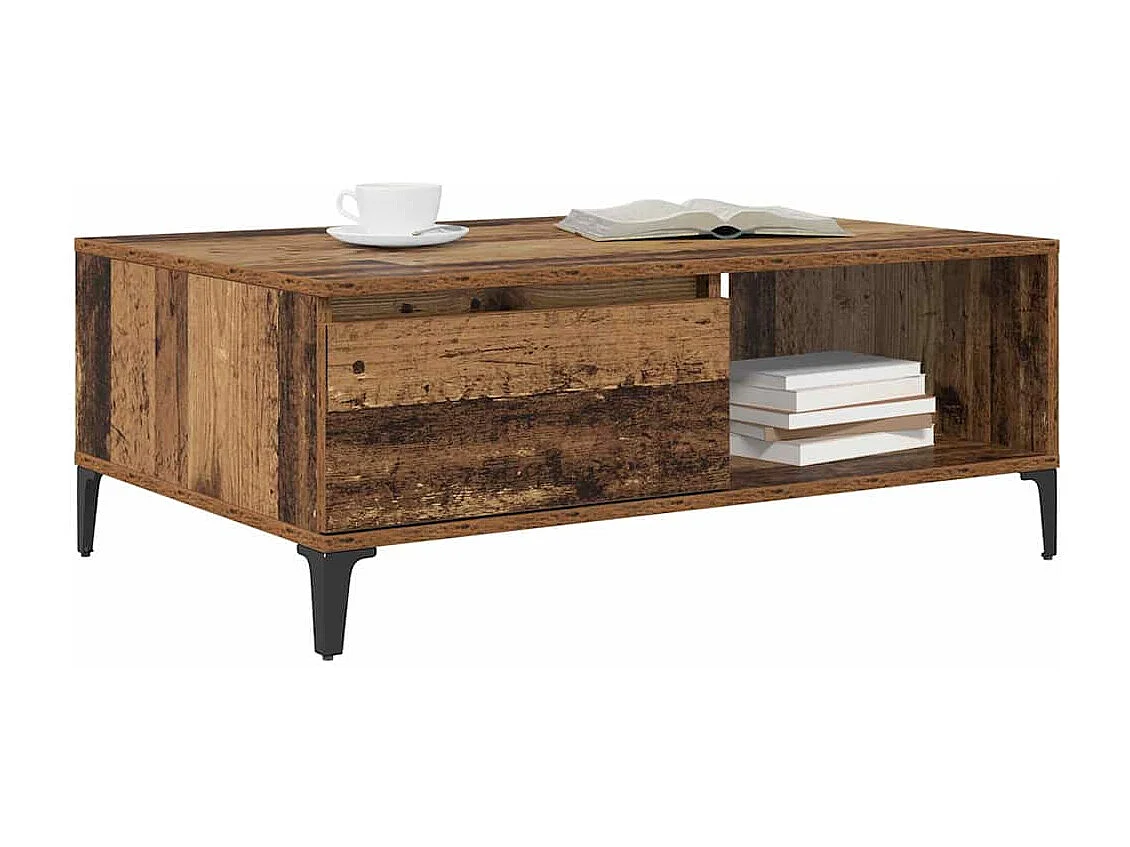 Couchtisch-Wohnzimmertisch-Beistelltische Altholz 90x60x35 cm Holzwerkstoff SHL24789