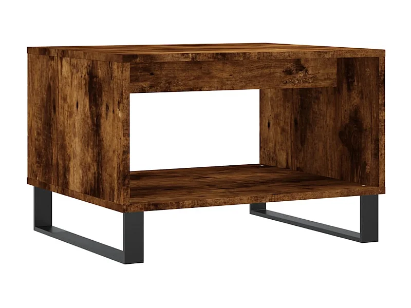 Table basse salon-Table d'appoint chêne fumé 60x50x40 cm bois d'ingénierie SHL52684