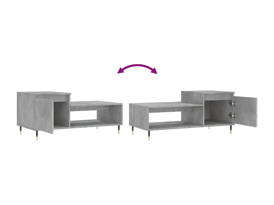 Mesa de centro | Mesa auxiliar madera ingeniería roble marrón 49,5x49,5x45 cm SHL2174