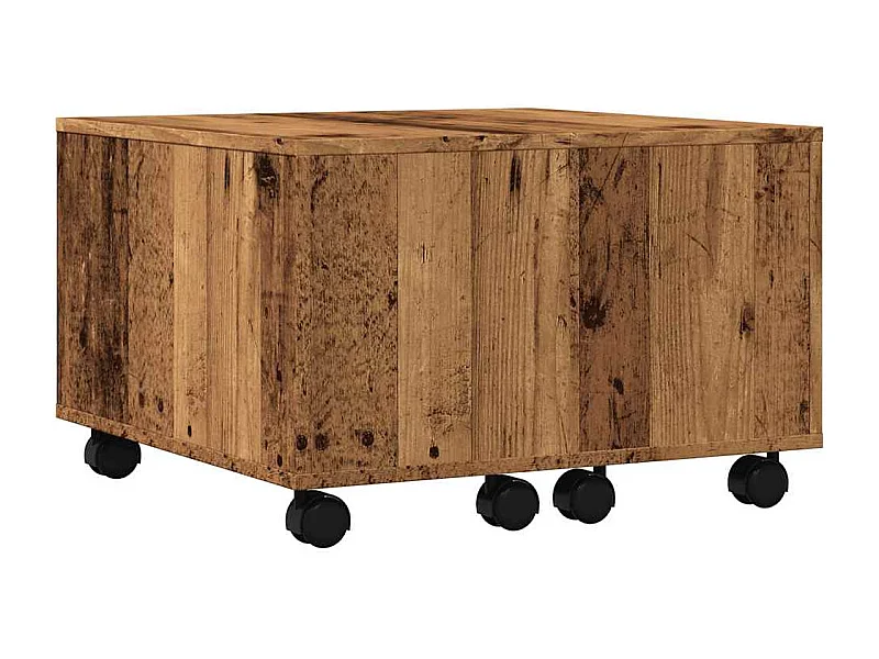 Mesa de centro-Mesa auxiliar negra con vidrio de mármol blanco 80x80x35 cm SHL4185