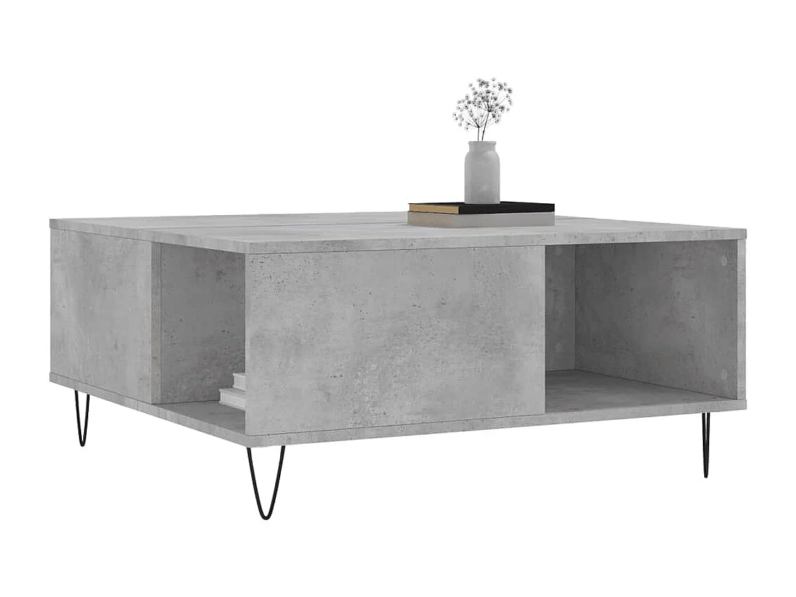 Mesa de centro | Mesa auxiliar madera ingeniería roble ahumado 101x49x39,5 cm SHL776048