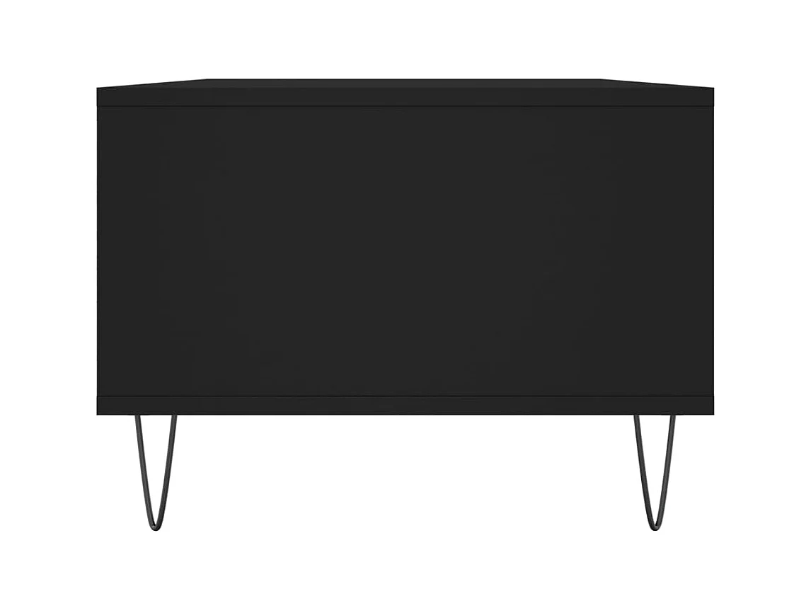 Mesa de centro | Mesa auxiliar madera ingeniería metal marrón roble 70x50x40 cm SHL1133