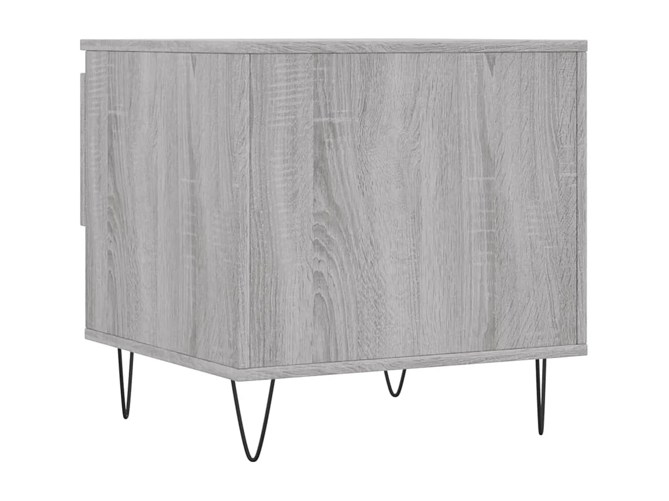 Mesa de centro | Mesa auxiliar madera y metal gris Sonoma 60,5x60,5x30 cm SHL372665