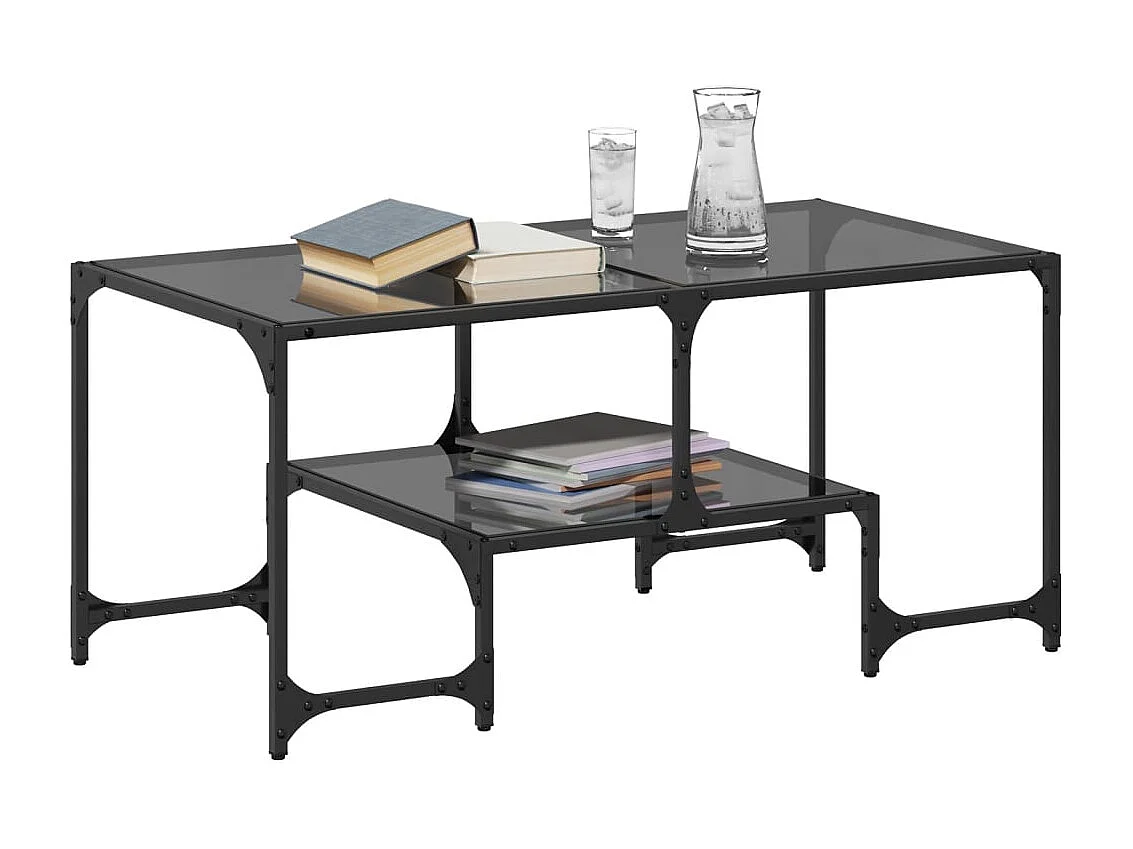 Mesa de centro-Mesa auxiliar madera contrachapada blanco 85x55x31 cm SHL1818