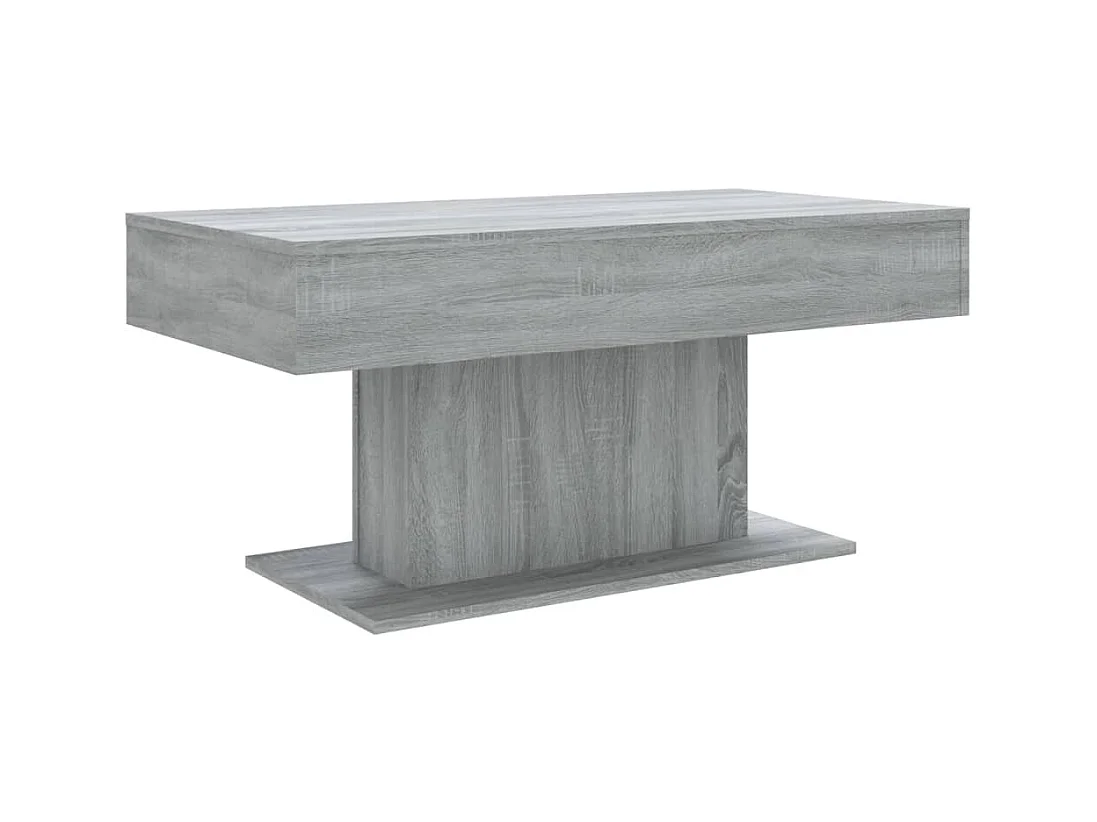 Table basse salon-Table d'appoint Sonoma gris 96x50x45 cm Bois d'ingénierie SHL71091