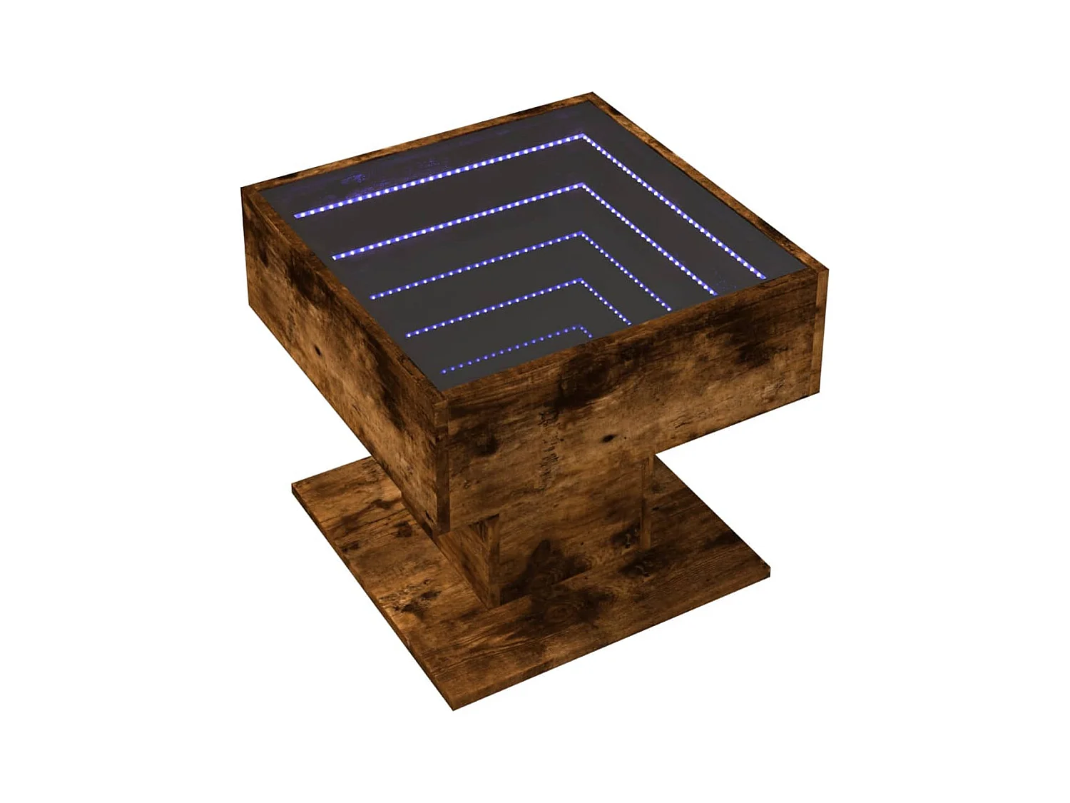 Mesa de centro-Mesa auxiliar madera contrachapada negro 100x60x42 cm SHL4933