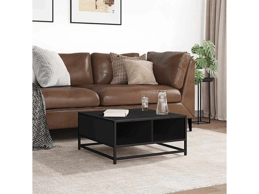 Mesa de centro-Mesa auxiliar madera maciza de pino marrón miel 100x100x40 cm SHL3734