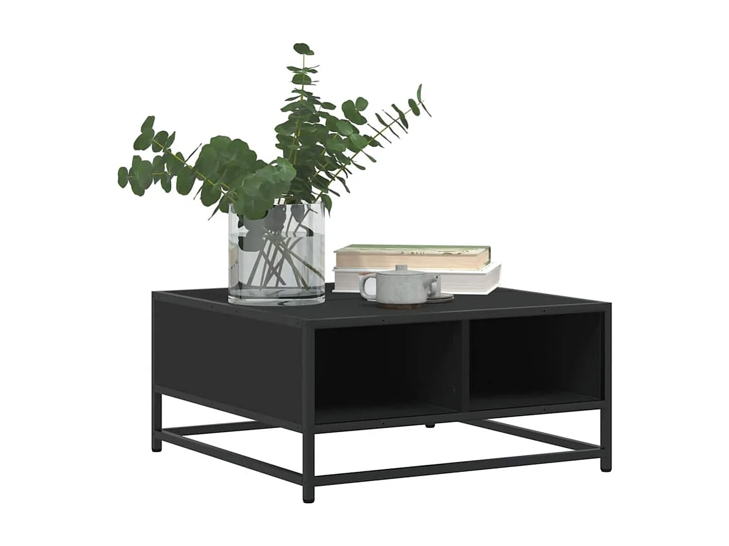 Mesa de centro-Mesa auxiliar madera maciza de pino marrón miel 100x100x40 cm SHL3734