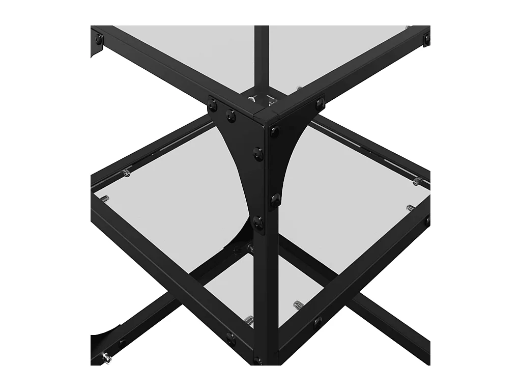 Mesa de centro-Mesa auxiliar hierro y madera maciza de mango 45x45x40 cm SHL4515