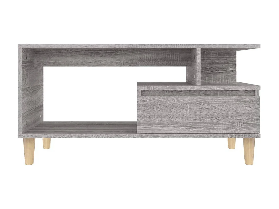 Mesa de centro | Mesa auxiliar madera contrachapada roble marrón 100x50x45 cm SHL4692