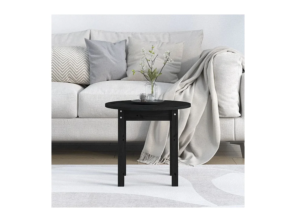 Mesa de centro | Mesa auxiliar madera de ingeniería envejecida 60x60x30 cm SHL3796