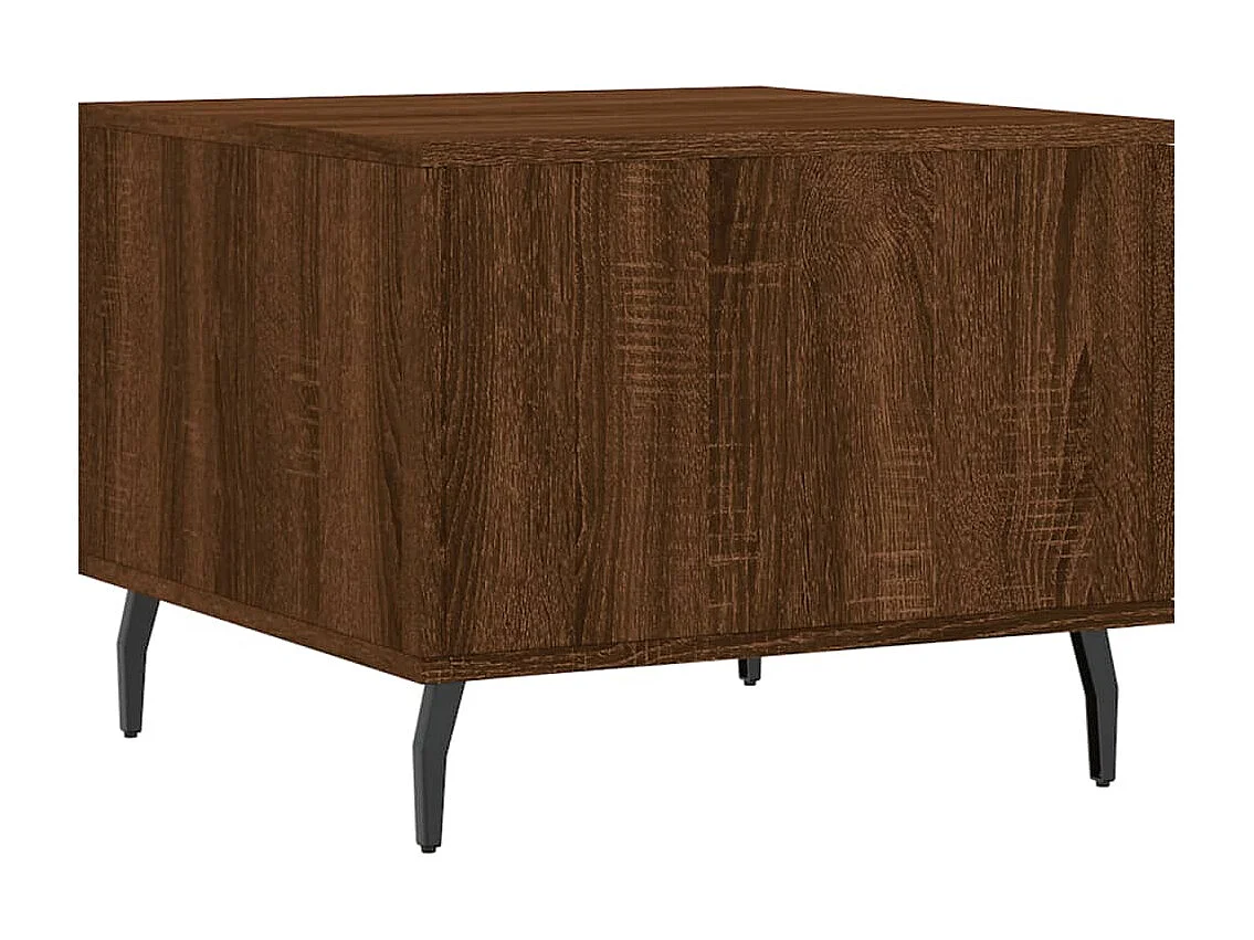 Conjunto de 2 Mesas de Centro | Mesa de apoio | Mesa de café 50x50x40 cm madeira proc. carvalho castanho