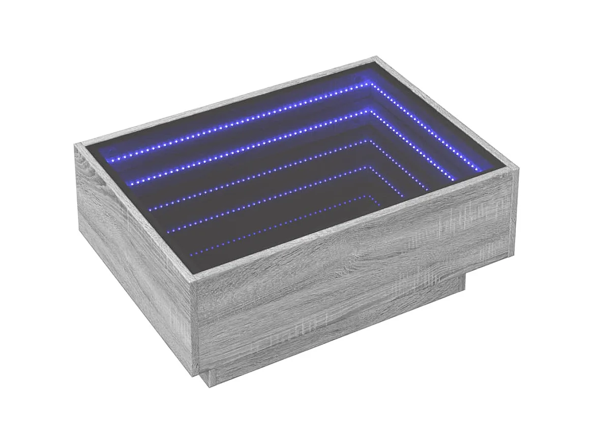 Mesa de centro-Mesa auxiliar madera contrachapada gris Sonoma 100x50x36 cm SHL299898