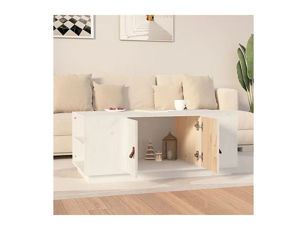 Mesa de centro | Mesa auxiliar madera contrachapada negro 90x50x35 cm SHL2182