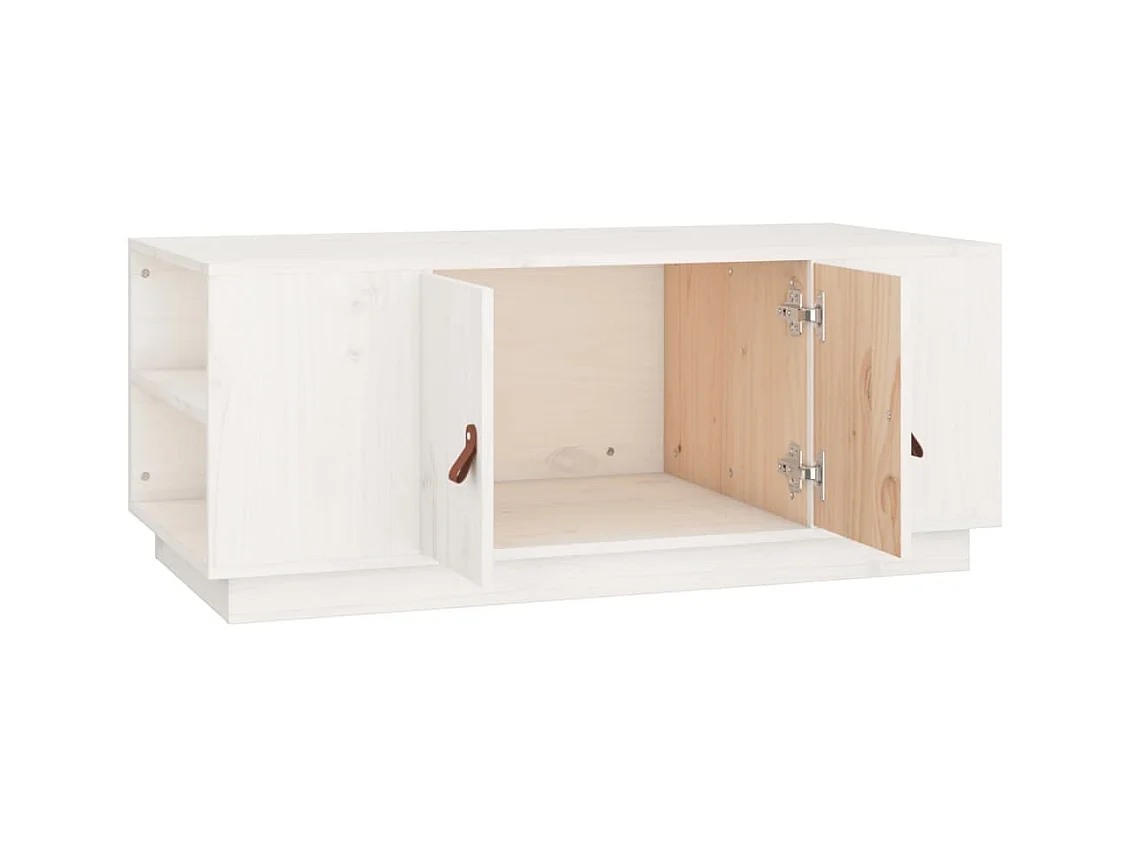 Mesa de centro | Mesa auxiliar madera contrachapada negro 90x50x35 cm SHL2182