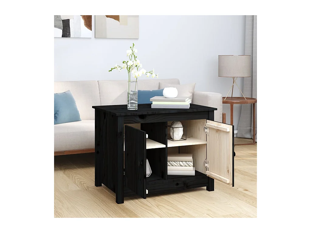 Mesa de centro | Mesa auxiliar madera contrachapada roble marrón 90x44,5x45 cm SHL4596