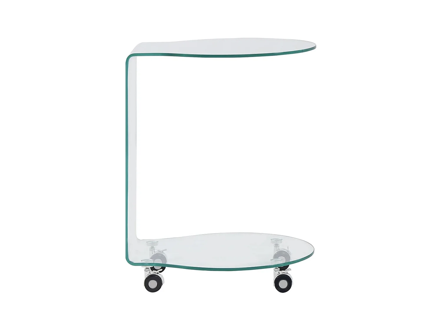 Table basse salon-Table d'appoint 45x40x58 cm Verre trempé SHL38433