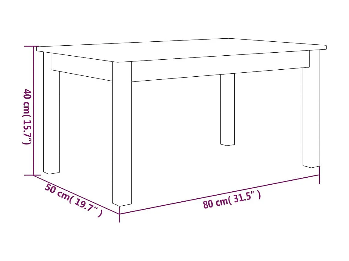 Mesa de centro | Mesa auxiliar madera contrachapada gris hormigón 80x80x36,5 cm SHL4128