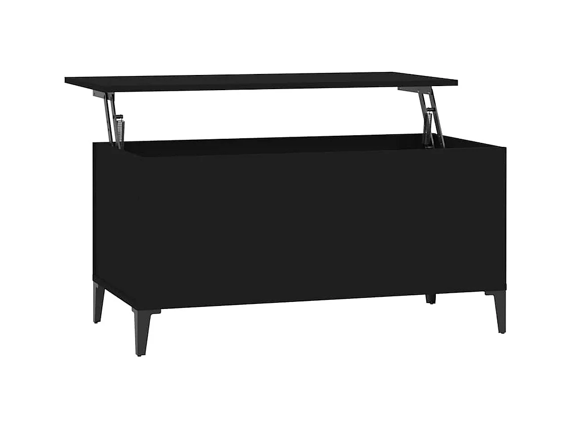 Table basse salon-Table d'appoint Noir 90x44,5x45 cm Bois d'ingénierie SHL8507