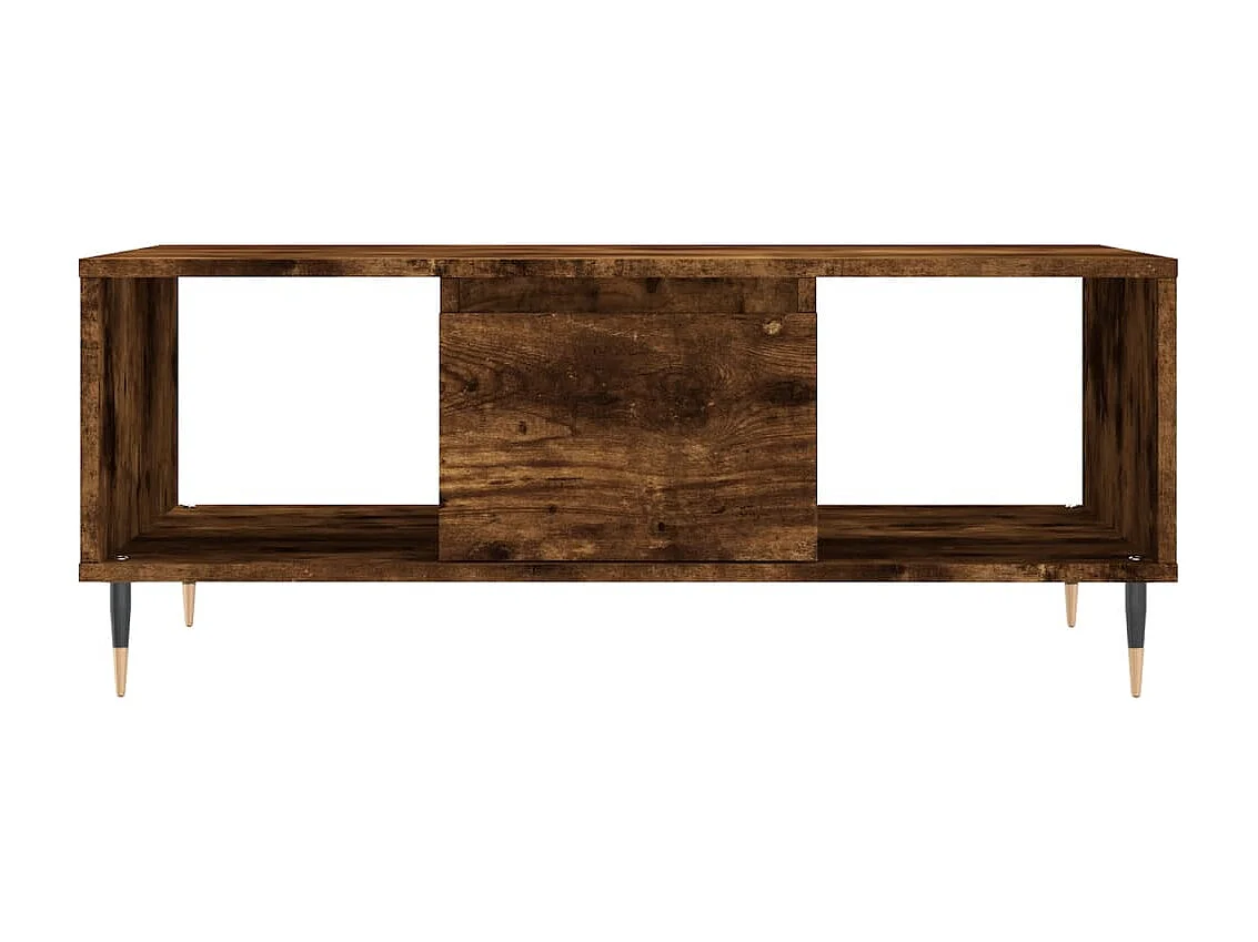 Mesa de centro | Mesa de apoio 90x50x36.5 cm derivados madeira carvalho fumado