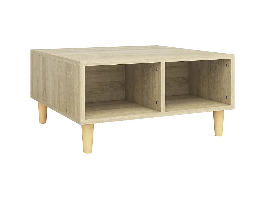 Table basse salon-Table d'appoint chêne sonoma 60x60x30 cm bois d'ingénierie SHL78816