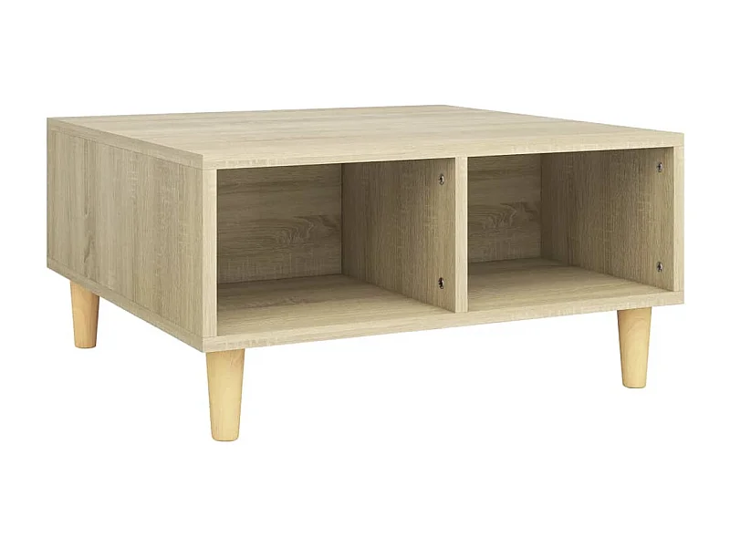 Table basse salon-Table d'appoint chêne sonoma 60x60x30 cm bois d'ingénierie SHL78816