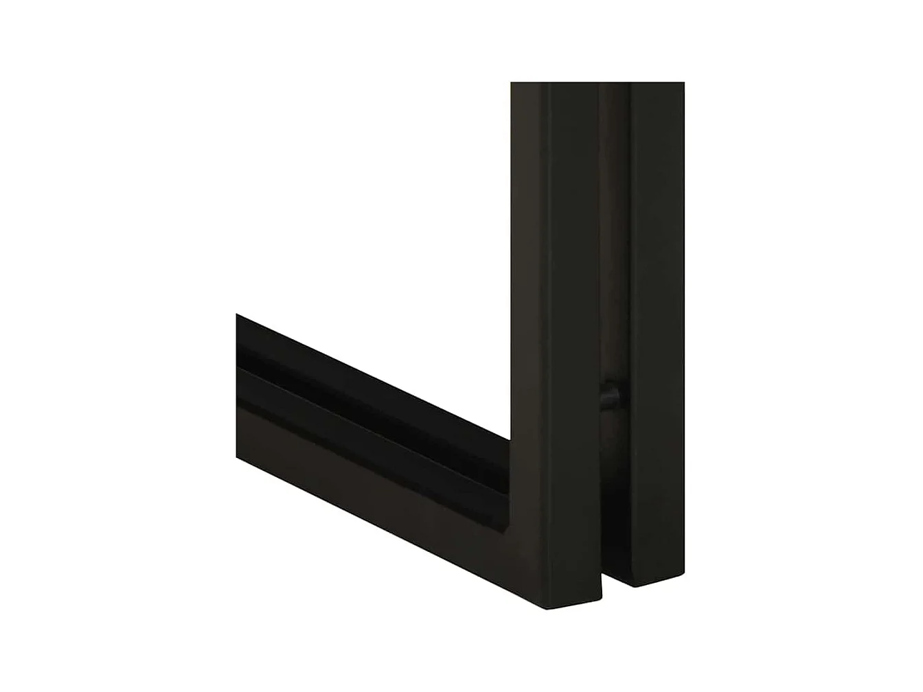 Mesita de noche | Mesa auxiliar con Infinity LED negra 40x40x51 cm SHL2143