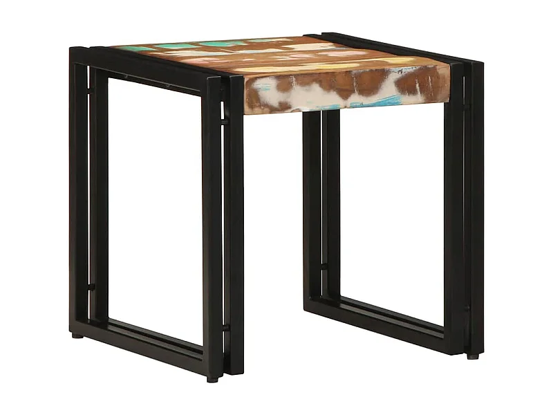 Table basse salon-Table d'appoint Multicolore 40x50x38 cm en bois massif de récupération SHL26111