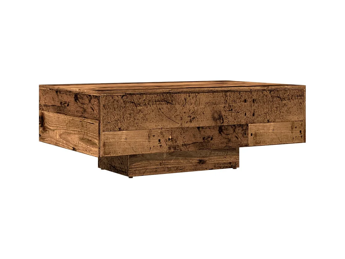 Mesa de centro | Mesa de apoio | Mesa de café 85x55x31 cm derivados de madeira madeira velha