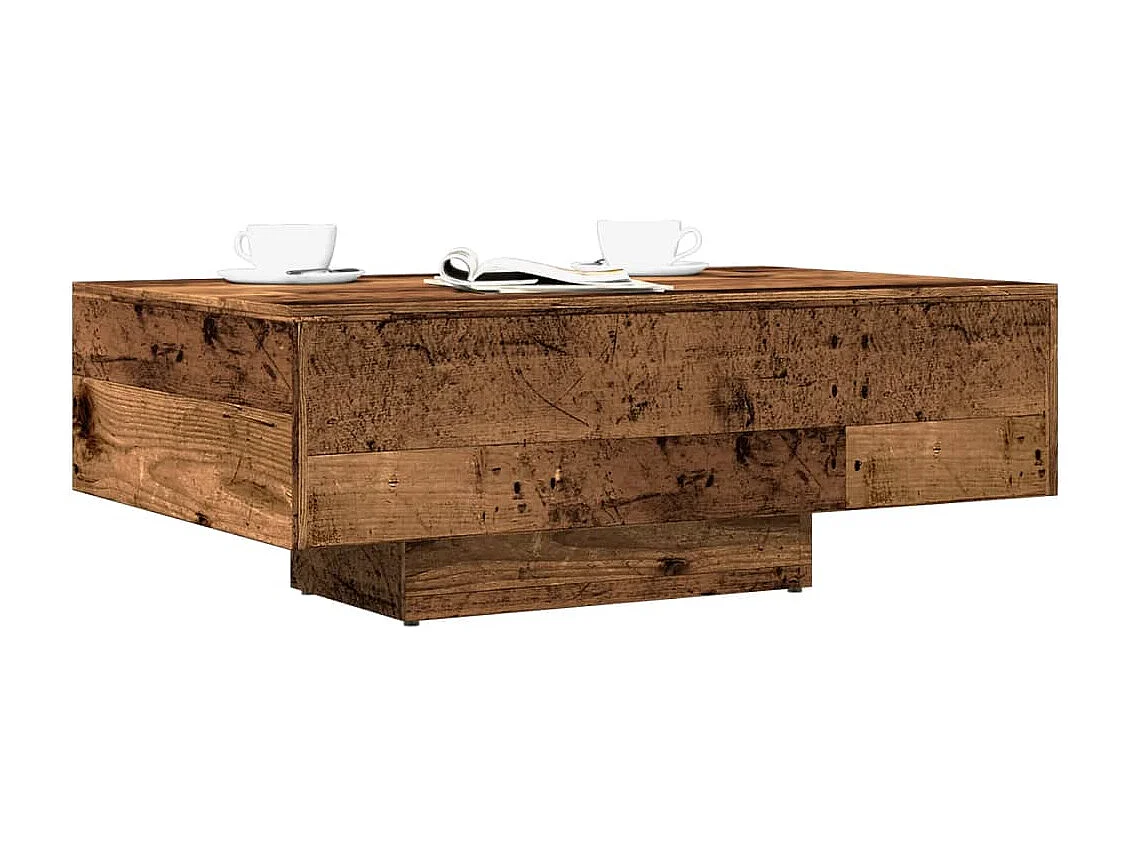 Couchtisch-Wohnzimmertisch-Beistelltische Altholz-Optik 85x55x31 cm Holzwerkstoff SHL46249