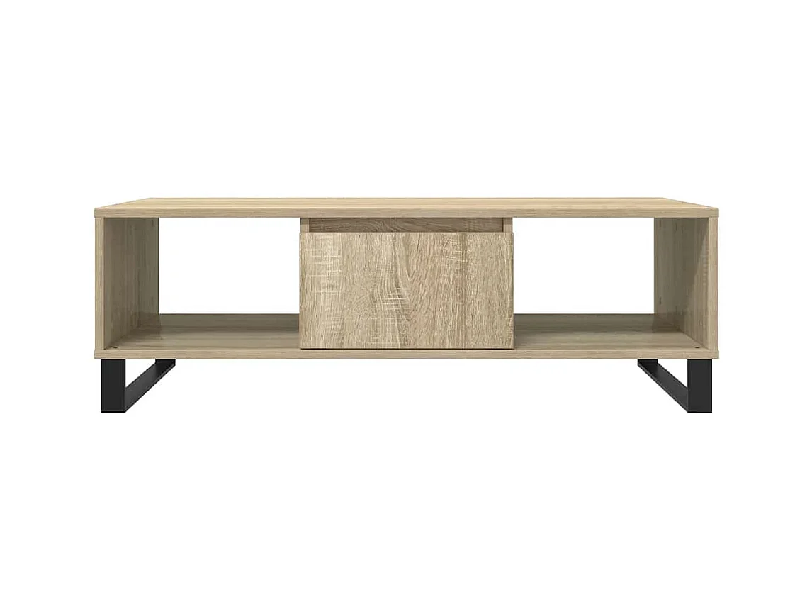 Mesa de centro | Mesa auxiliar madera de ingeniería marrón roble 50x50x50 cm SHL3580