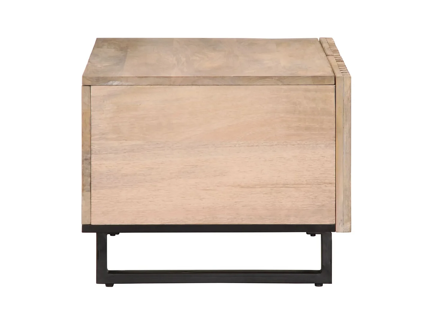 Mesa de centro | Mesa auxiliar con luces LED madera envejecida 50x50x40 cm SHL1346