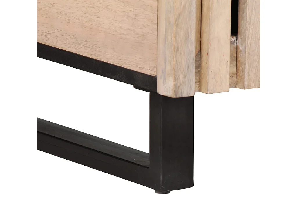 Mesa de centro | Mesa auxiliar con luces LED madera envejecida 50x50x40 cm SHL1346